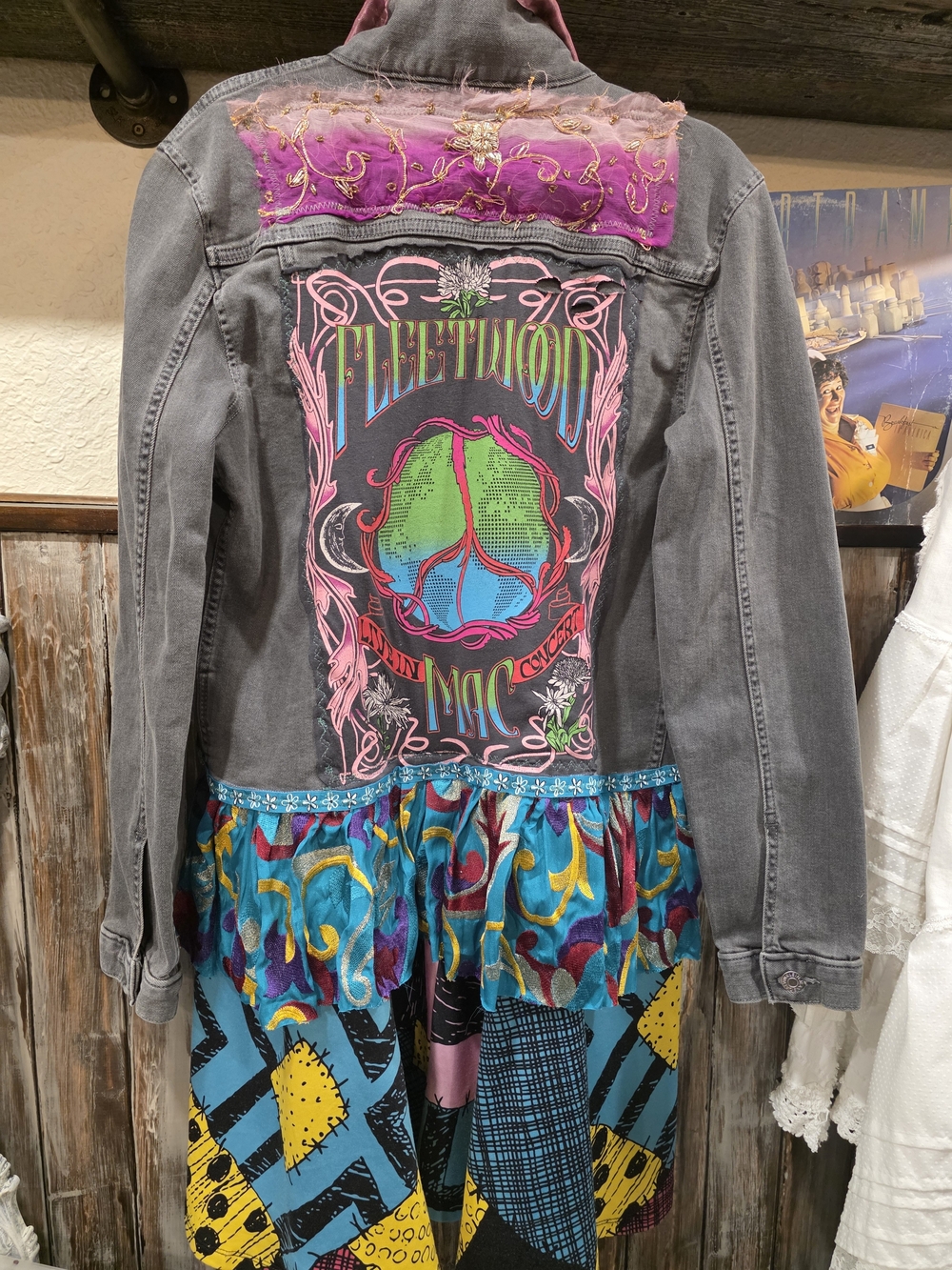 Fleetwood Mac Inspired Bohemian Patchwork Upcycle Jacket